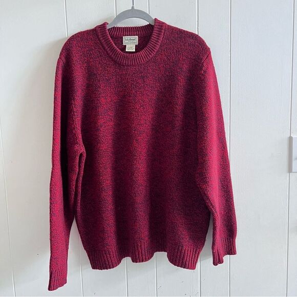 L.L.Bean Mens Lambswool Knit Sweater - Picture 1 of 9